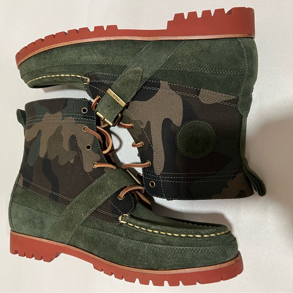 Ralph Lauren Polo Ranger Boots Camouflage size 9 or 11.